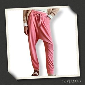 SATURDAY SUNDAY Watermelon Pink Harem Pants